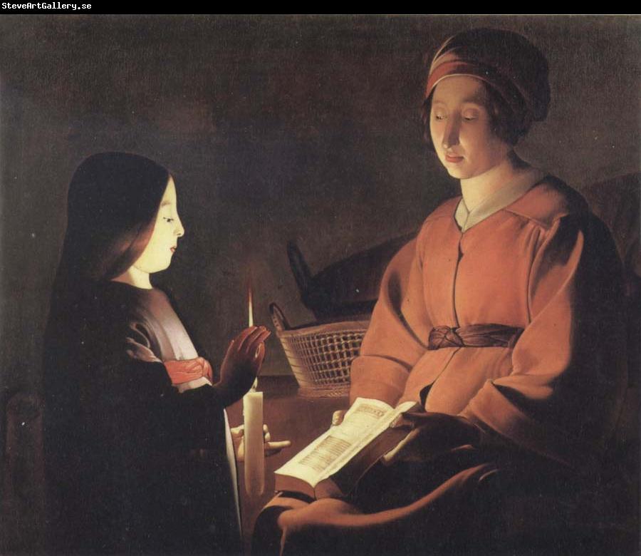 Georges de La Tour The Education of the Virgin